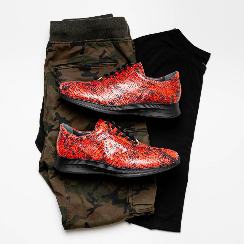 Maseratti Snake 6004 Embossed Python Sneakers Cimarron