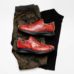 Maseratti Snake 6004 Embossed Python Sneakers Cimarron