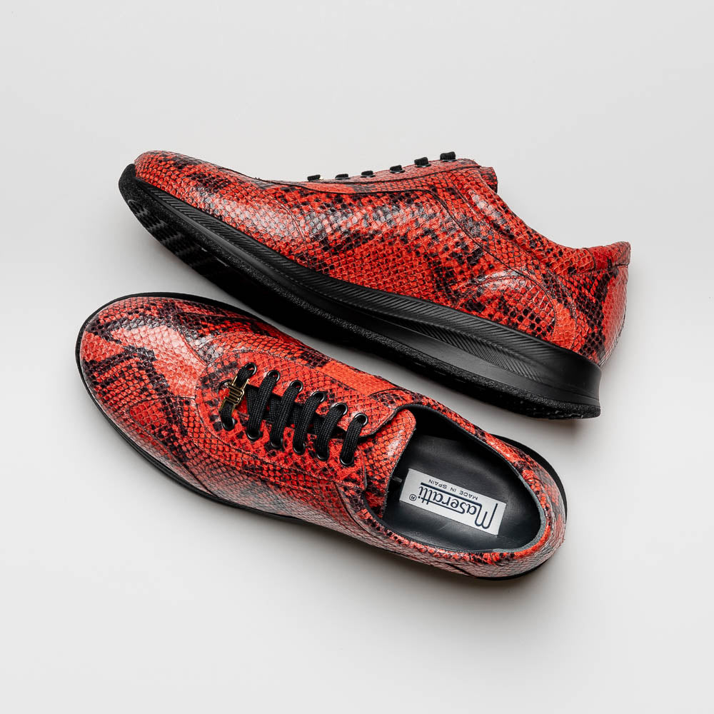 Maseratti Snake 6004 Embossed Python Sneakers Cimarron