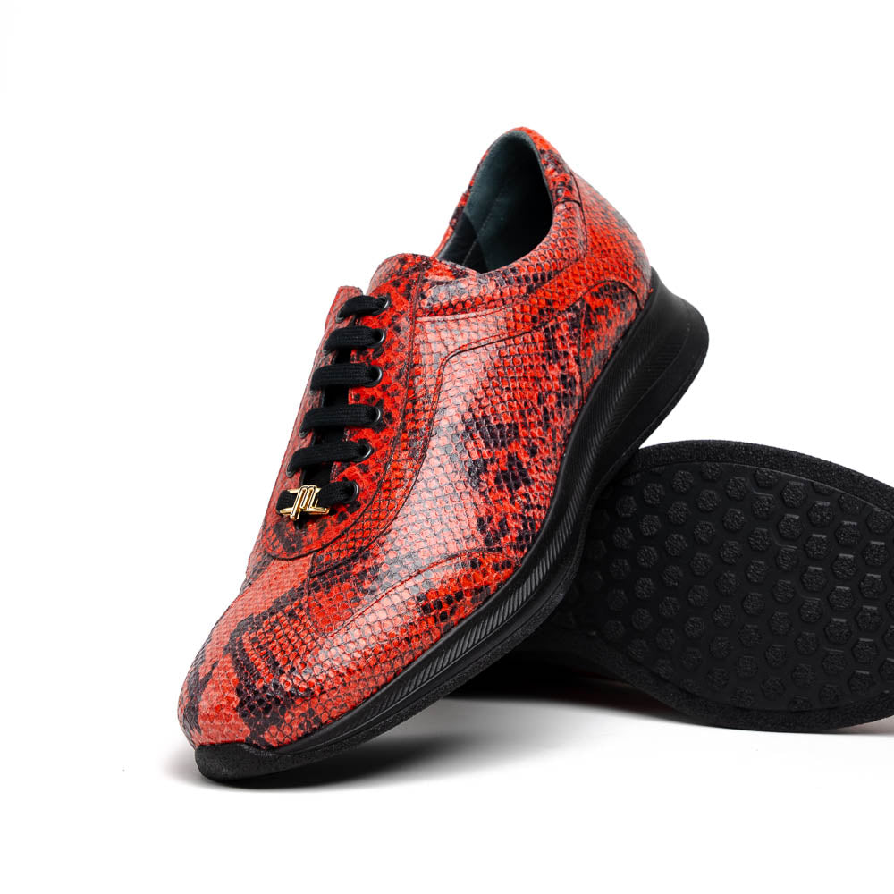 Maseratti Snake 6004 Embossed Python Sneakers Cimarron