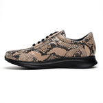 Maseratti Snake 6004 Embossed Python Sneakers Sand