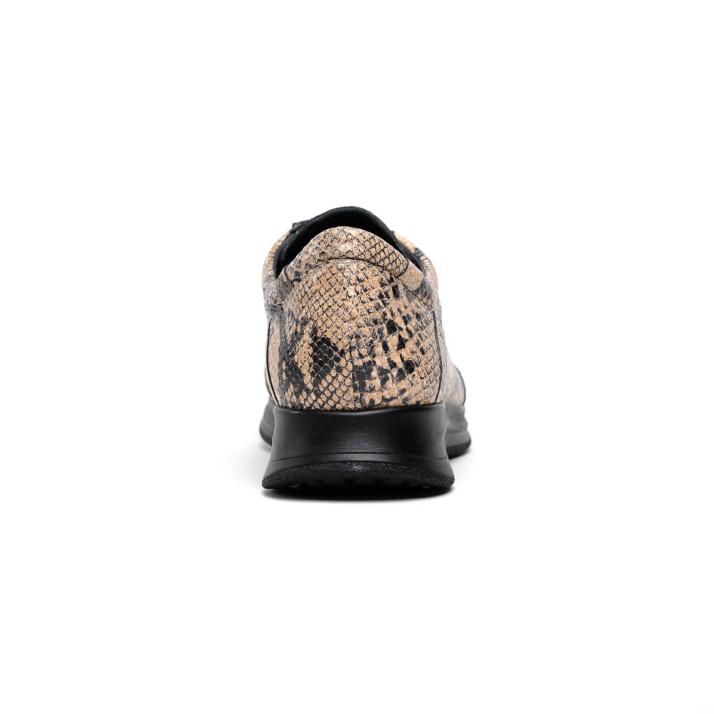 Maseratti Snake 6004 Embossed Python Sneakers Sand