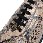 Maseratti Snake 6004 Embossed Python Sneakers Sand