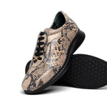 Maseratti Snake 6004 Embossed Python Sneakers Sand