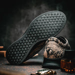 Maseratti Snake 6004 Embossed Python Sneakers Sand