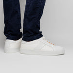 Zelli Luca Crocodile & Calfskin Sneakers White (61-100-WHT)