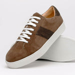 Zelli Olympias Calf & Crocodile Sneakers Cappuccino  (61-101-CAP)