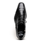 Calzoleria Toscana David 6153 Nile Crocodile Shoes Black