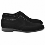 Corrente C0014022-6292 Suede Plain Toe Lace Up Black