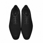 Corrente C0014022-6292 Suede Plain Toe Lace Up Black