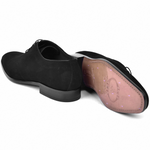 Corrente C0014022-6292 Suede Plain Toe Lace Up Black