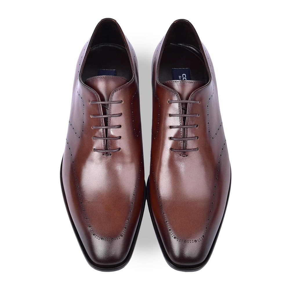 Corrente C0014021-6292 Plain Toe Lace Up Brown