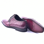 Corrente C01504-6348 Genuine Ostrich Lace Up Burgundy