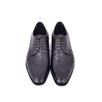 Corrente C01502-6348 Genuine Ostrich Lace-Up Black