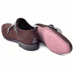 Corrente C00016-6433 Suede Cap Toe Monkstrap Brown