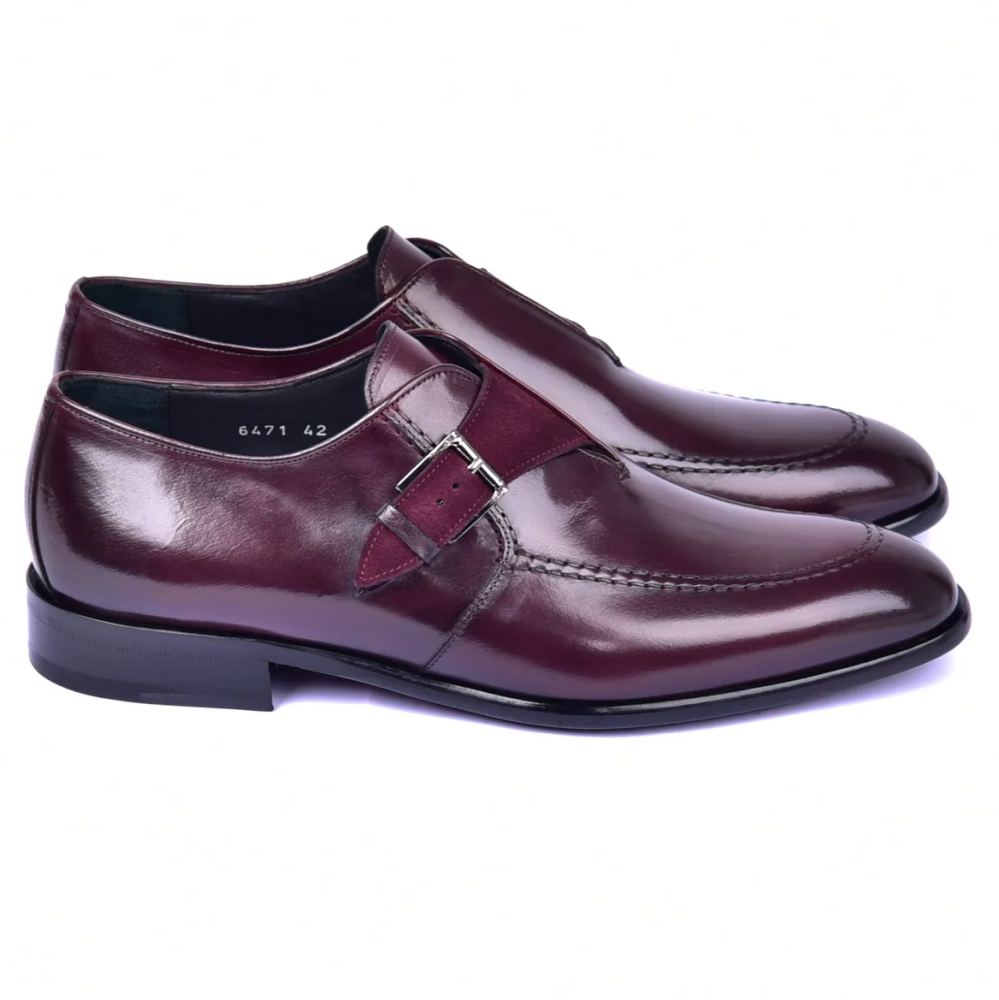 Corrente C053-6471 Monk Strap Burgundy