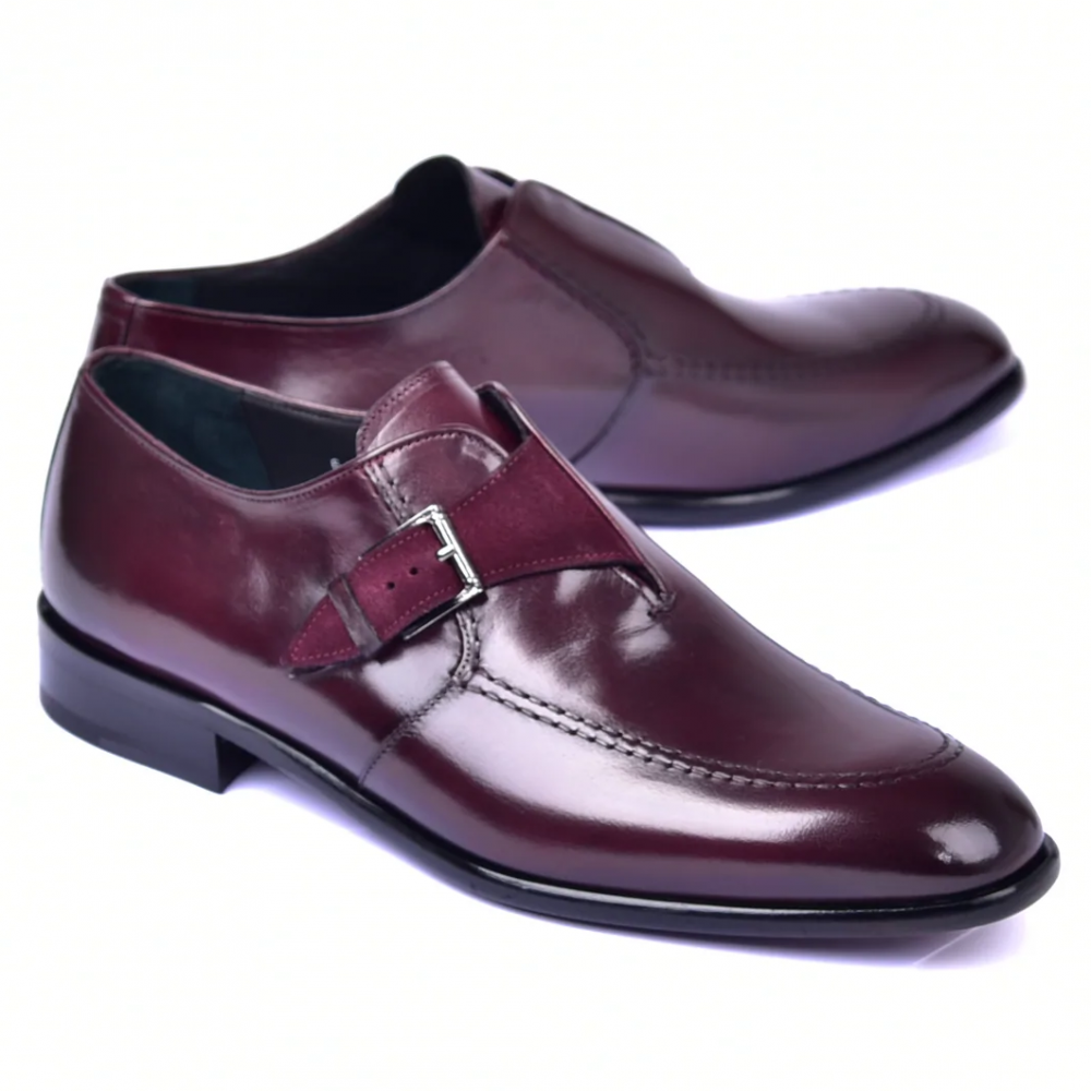 Corrente C053-6471 Monk Strap Burgundy