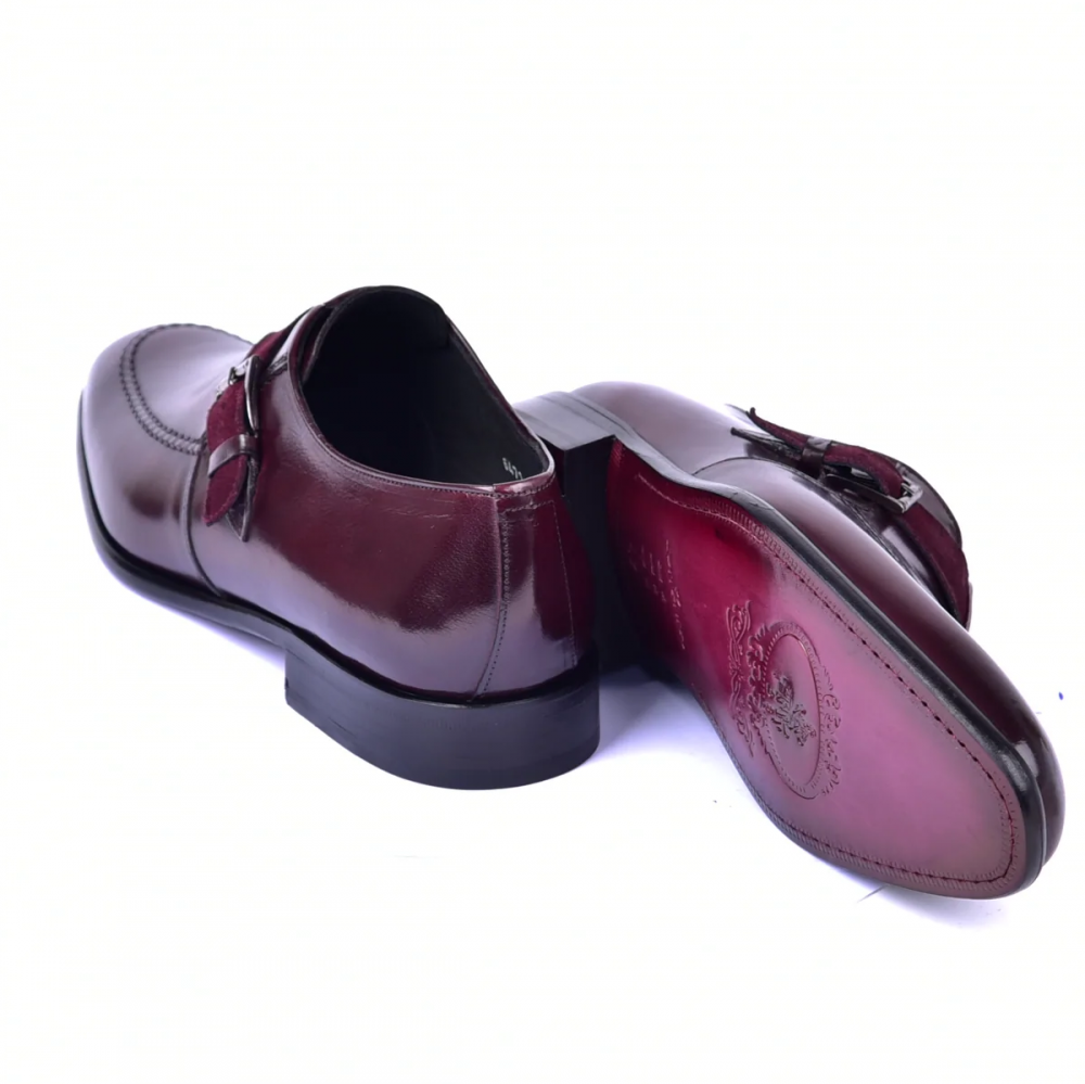 Corrente C053-6471 Monk Strap Burgundy