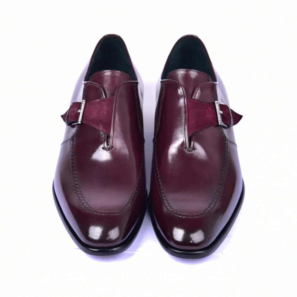 Corrente C053-6471 Monk Strap Burgundy