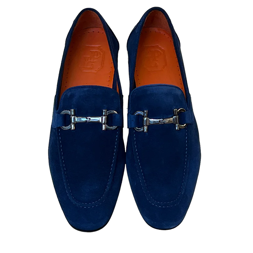 Corrente 6472 Suede Bit Loafer Blue