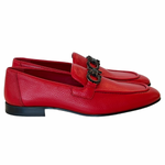 Corrente 6472 Grain Leather Bit Loafer Red