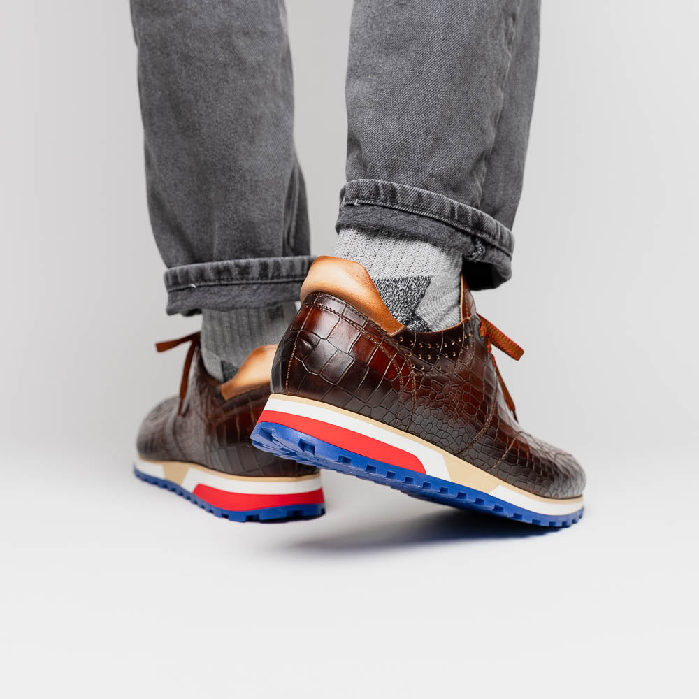 Zelli Rocco Sneakers Brown | MensDesignerShoe.com