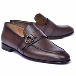 Corrente C00101-6628 Side Buckle Loafer Brown