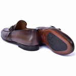 Corrente C00101-6628 Side Buckle Loafer Brown