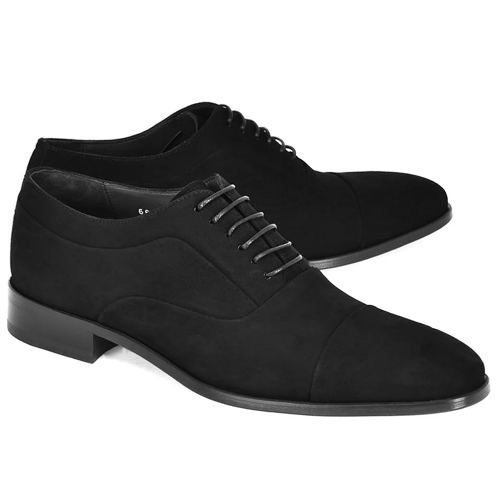 Corrente C0001108-6694 Suede Cap Toe Oxford Black