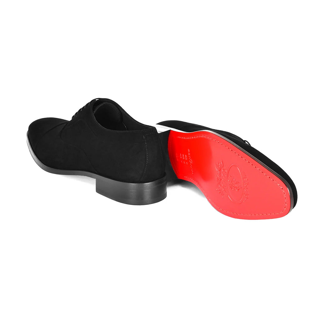 Corrente Suede Cap Toe Oxford Black