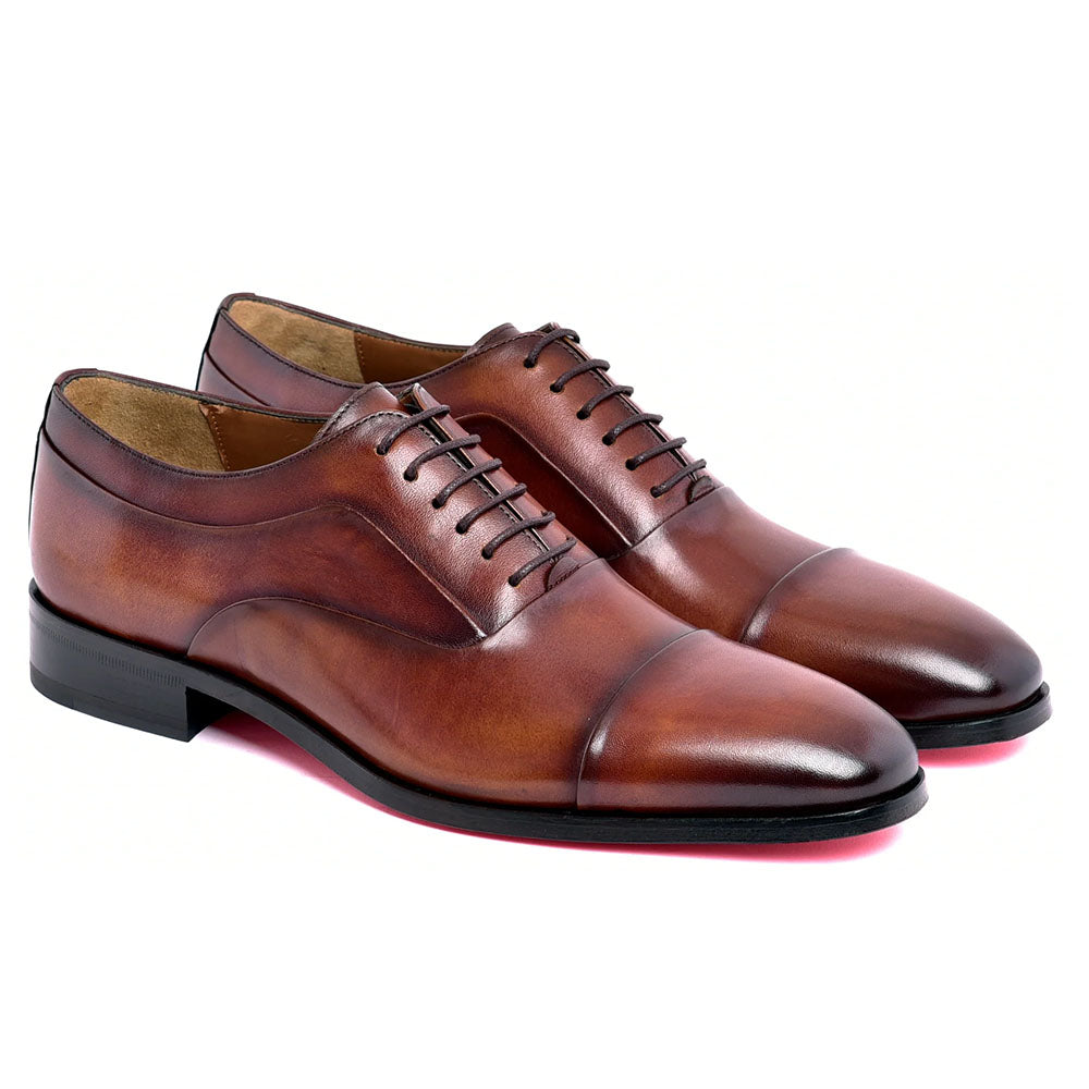 Corrente C0001106-6694 Cap Toe Lace-Up Tan