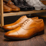 Allen Edmonds Siena Leather Cap Stitch Oxford Dress Shoe Walnut (6702)