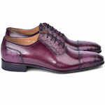 Corrente C00013-6708 Ostrich Cap Toe Burgundy