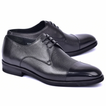 Corrente C0015-6793 Deer Skin Cap Toe Black