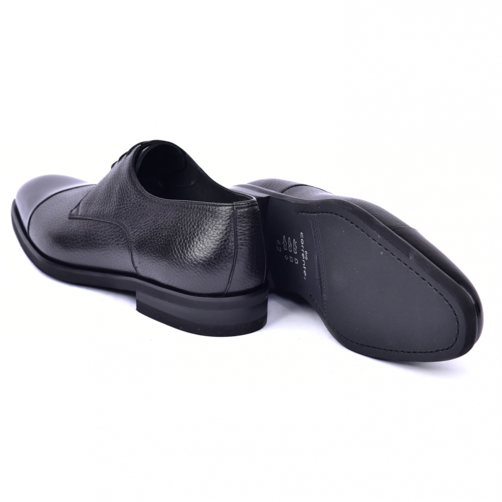 Corrente C0015-6793 Deer Skin Cap Toe Black