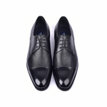 Corrente C0015-6793 Deer Skin Cap Toe Black
