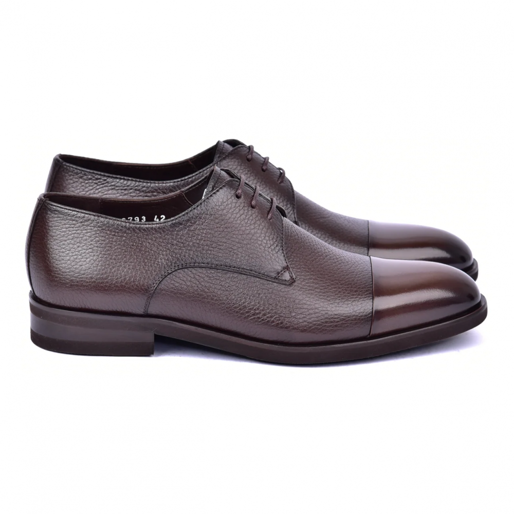 Corrente C0015-6793 Deer Skin Cap Toe Brown