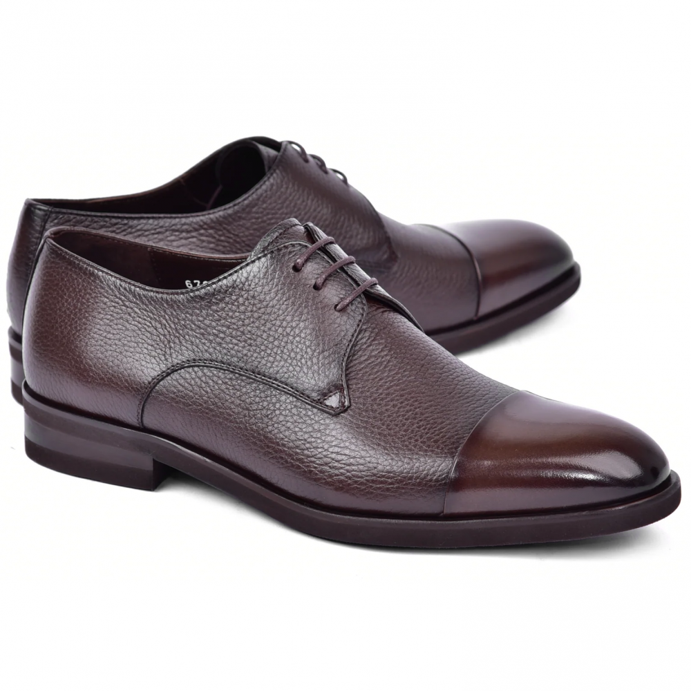 Corrente C001105-6793 Deer Skin Cap Toe Brown