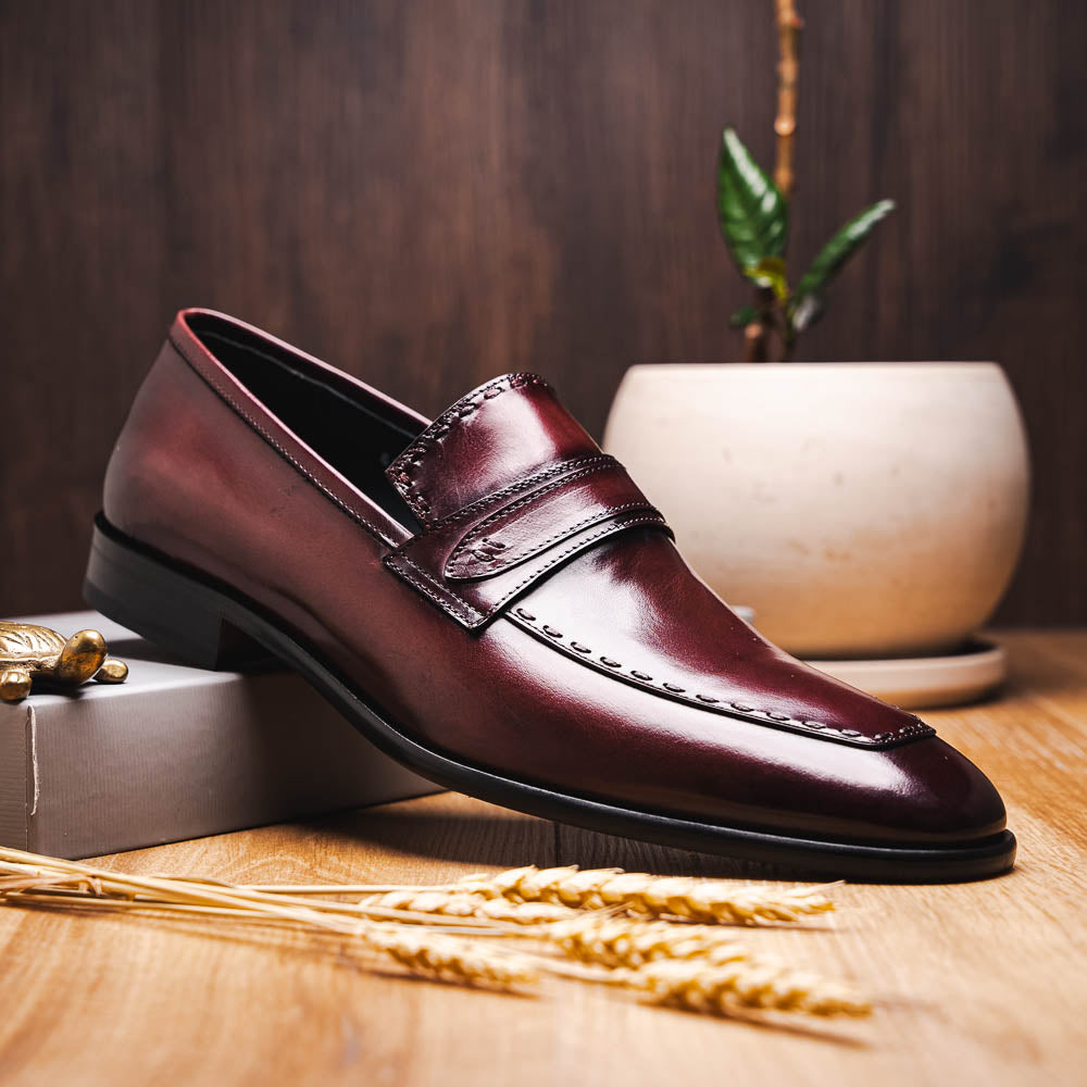 Corrente C0435-6797 Dress Loafer Burgundy
