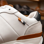 Allen Edmonds Lawson Leather Lace-up Sneaker White (6945)
