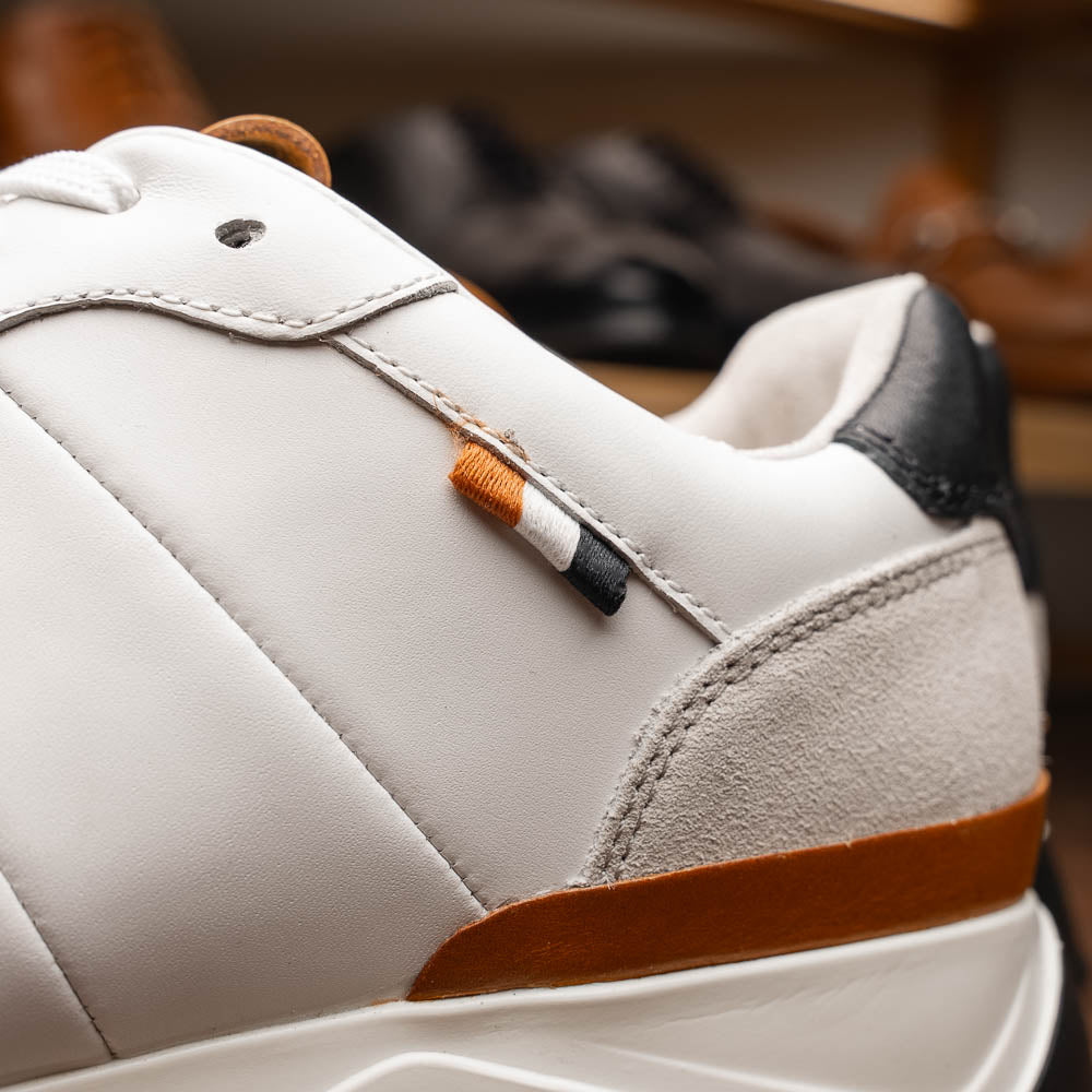 Allen Edmonds Lawson Leather Lace-up Sneaker White (6945)