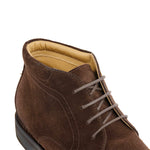 Calzoleria Toscana Croci Suede Ankle Demi Boot Brown