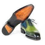 Paul Parkman Goodyear Welted Punched Oxfords Blue & Green