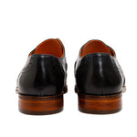 Vinci Leather The Neiva Wingtip Semi Brogue Derby Shoe Navy / Brown