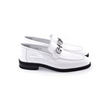 Corrente C0001209-7249 Buckle Loafers White