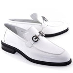 Corrente C0001209-7249 Buckle Loafers White