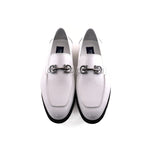 Corrente C0001209-7249 Buckle Loafers White