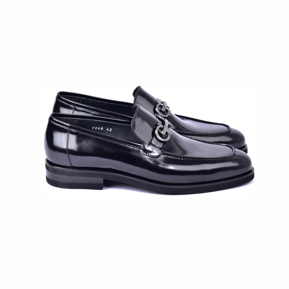 Corrente C0001204-7249 Bit Loafer Shoes Black