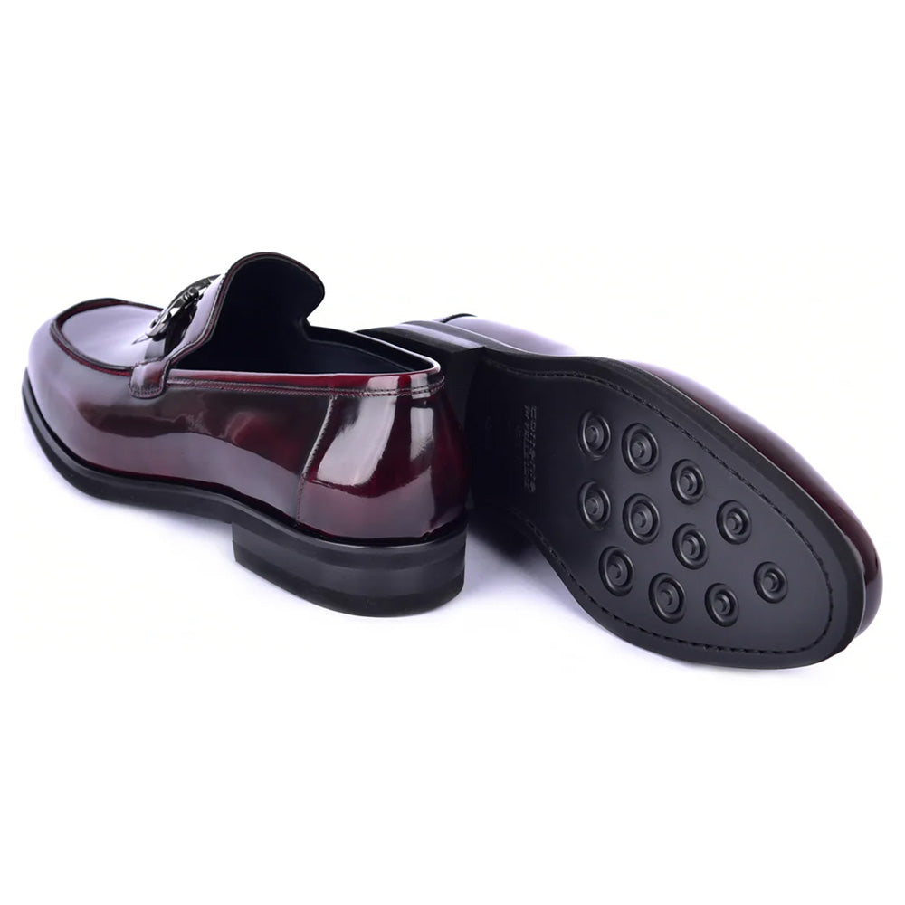 Corrente C0001205-7249 Bit Loafer Shoes Dark Burgundy