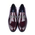 Corrente C0001205-7249 Bit Loafer Shoes Dark Burgundy